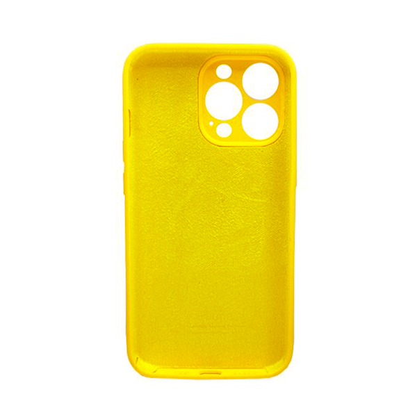 Чохол Soft Touch для Apple iPhone 15 Pro Yellow with Camera Lens Protection