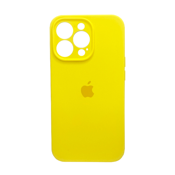 Чохол Soft Touch для Apple iPhone 12 Pro Yellow with Camera Lens Protection Square