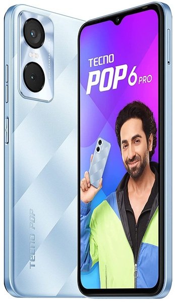 Смартфон TECNO POP 6 Pro (BE8) 2/32GB Dual Sim Peaceful Blue