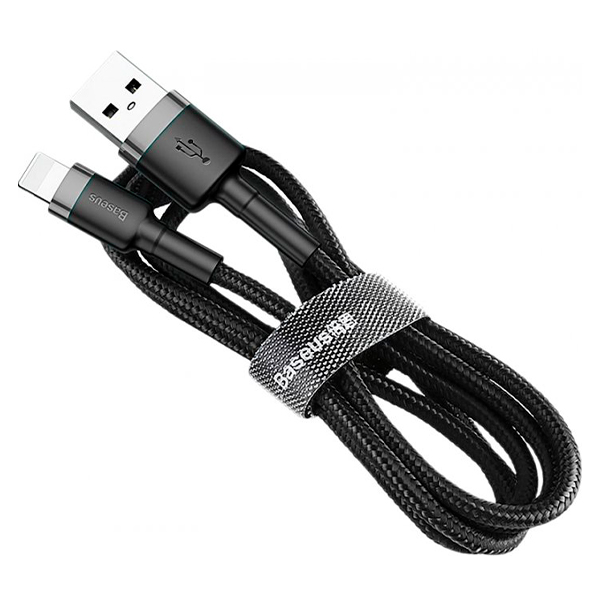 Кабель Baseus Cafule Cable USB Lightning 2A 3m Grey/Black (CALKLF-RG1)