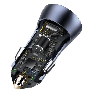 АЗП Baseus Golden Contactor Dual Quick Charger U+C 40W Dark Grey (TZCCJD-B0G)