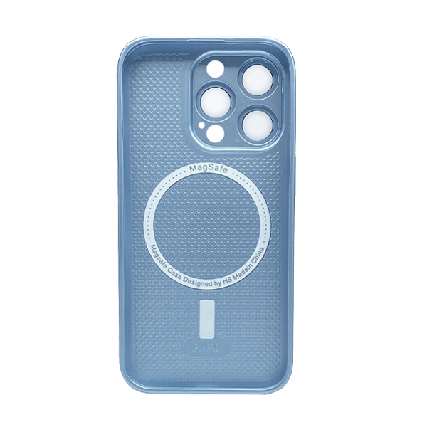 Чохол AG Glass Matte Case for iPhone 13 Pro Max with MagSafe Blue