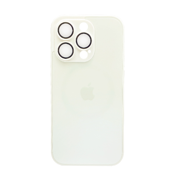 Чехол Aurora Glass Case for iPhone 14 Pro with MagSafe Silver