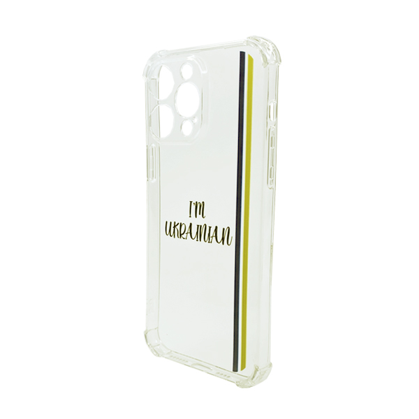 Чохол Wave We are Ukraine Case iPhone 13 Pro Clear I`m Ukrainian with Camera Lens