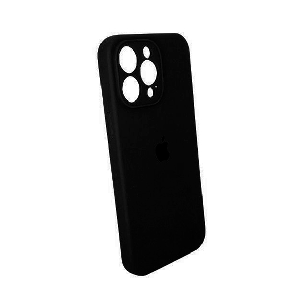 Чехол Soft Touch для Apple iPhone 15 Pro Black with Camera Lens Protection