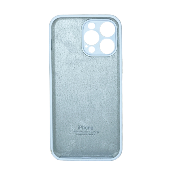 Чехол Soft Touch для Apple iPhone 14 Pro Max Lilac Blue with Camera Lens Protection Square