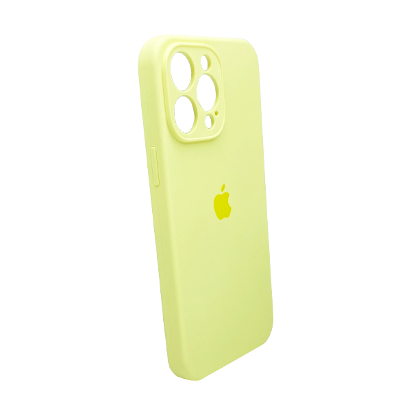 Чехол Soft Touch для Apple iPhone 14 Pro Max Yellow with Camera Lens Protection Square