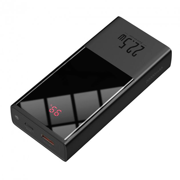 Зовнішній акумулятор Baseus Super Mini Digital Display 20000mAh 22.5W Black (PPMN-B01)