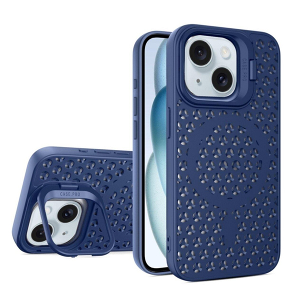 Чохол Silicon Colors Case iPhone 15 with MagSafe Dark Blue