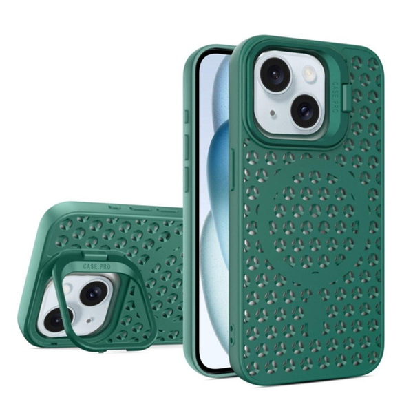 Чохол Silicon Colors Case iPhone 15 with MagSafe Dark Green