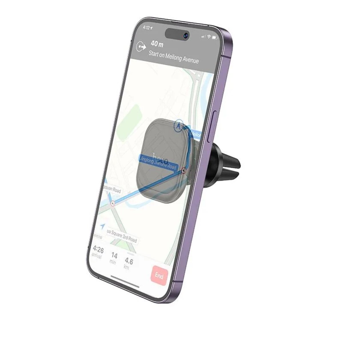 Автотримач для телефона HOCO H29 Brilliant magnetic car holder(air outlet) Black
