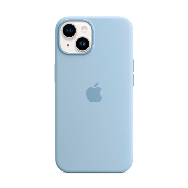 Чехол Apple iPhone 14 Silicone Case with MagSafe Sky (MQU93)