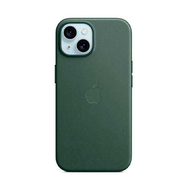 Чохол Apple iPhone 15 FineWoven Case with MagSafe Evergreen (MT3J3)