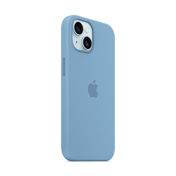 Чехол Apple iPhone 15 Silicone Case with MagSafe Winter Blue (MT0Y3)