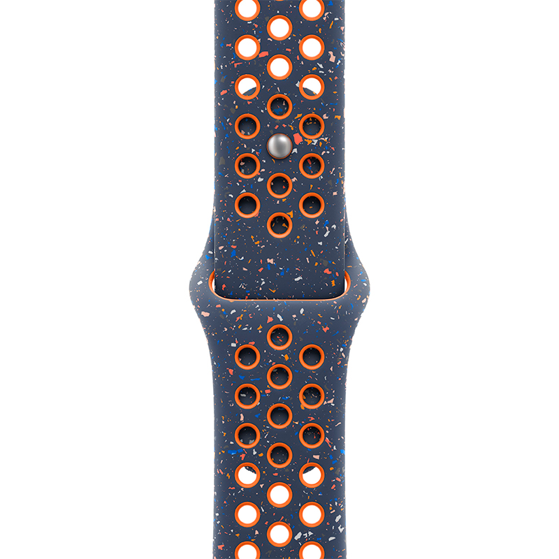 Ремінець для Apple Watch 45mm Blue Flame Nike Sport Band M/L (MUV93ZM/A)