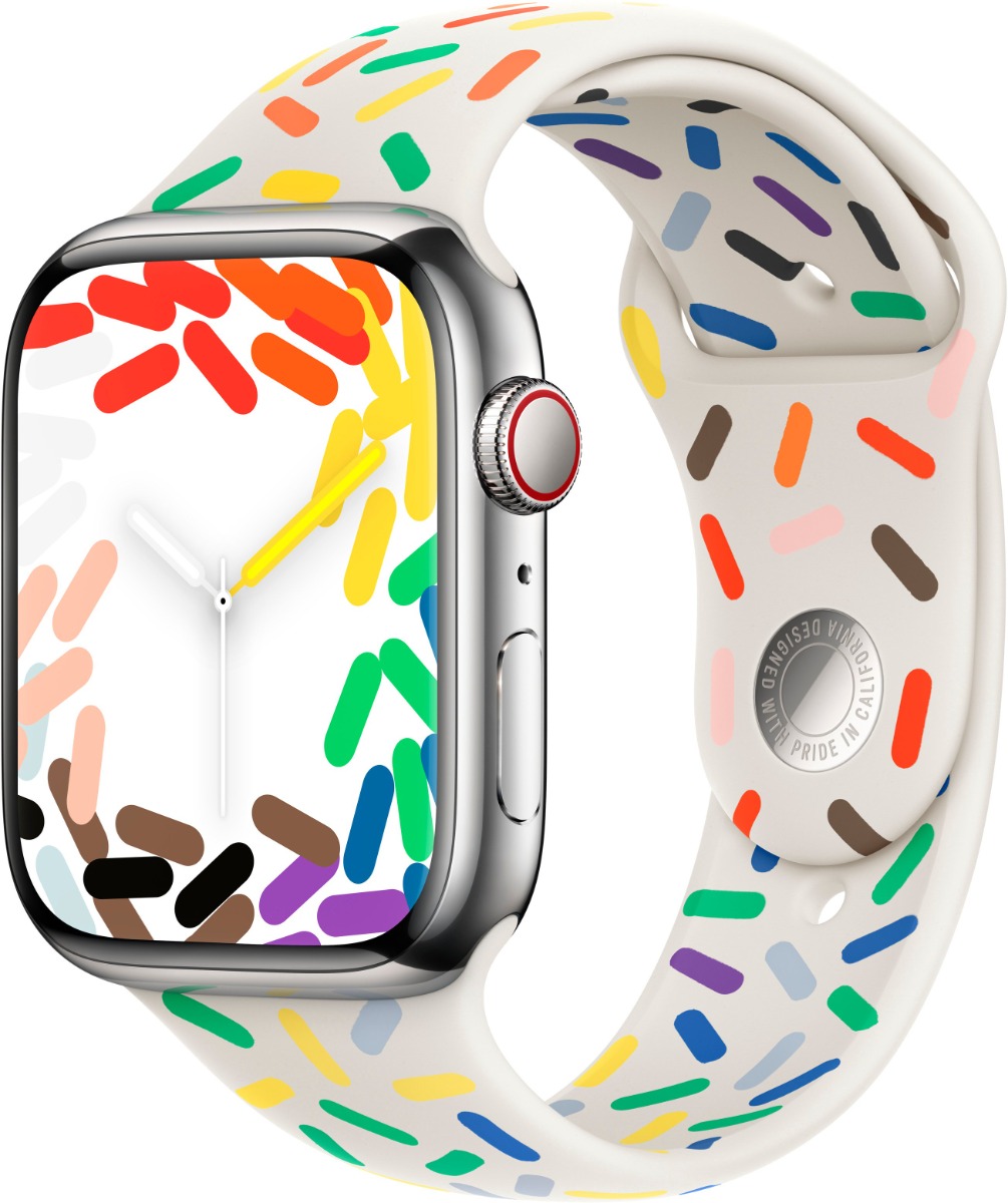 Ремінець для Apple Watch 45mm Pride Edition Sport Band M/L (MUQ43ZM/A)