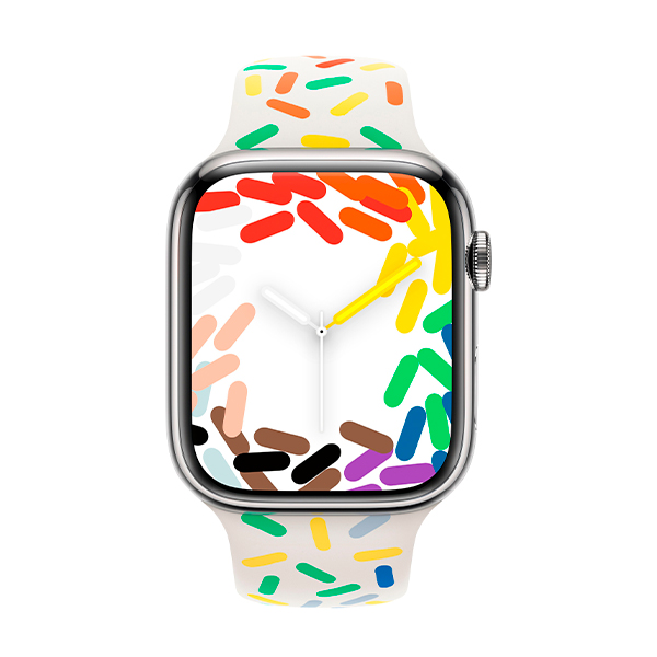 Ремінець для Apple Watch 45mm Pride Edition Sport Band M/L (MUQ43ZM/A)