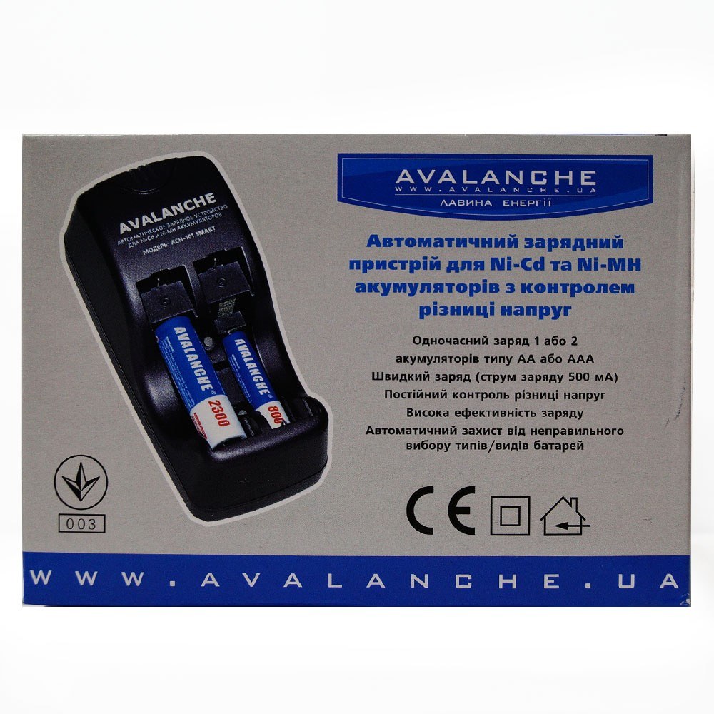 Avalanche ACH-101 Smart для 1-2 АКБ AA, AAA LF6