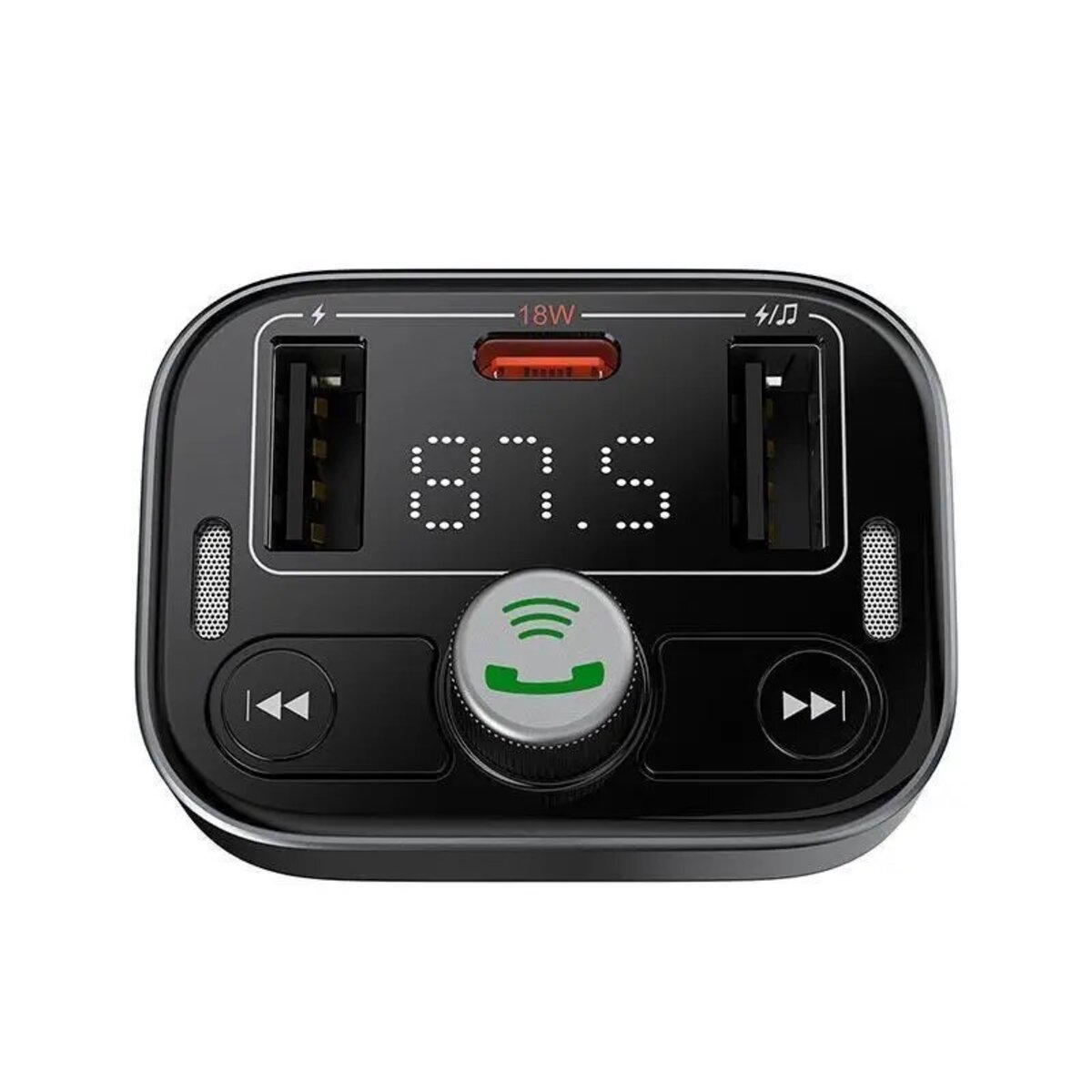 АЗП з FM-модулятором Baseus S-09 Lite Series Car FM Transmitter Cluster Black