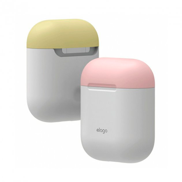 Футляр для навушників Elago Duo Case White/Pink/Yellow for Airpods (EAPDO-WH-PKYE)