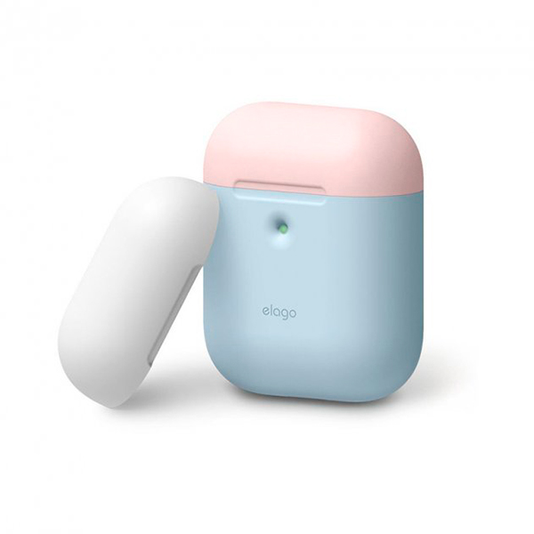 Футляр для навушників Elago A2 Duo Case Pastel Blue/Pink/White for Airpods (EAP2DO-PBL-PKWH)