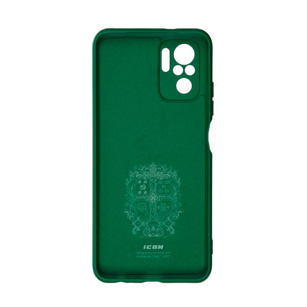 Чехол Original Soft Touch Case for Xiaomi Poco M5S Dark Green with Camera Lens