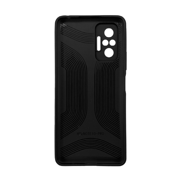 Чехол Silicon Leather Case для Xiaomi Redmi Note 10 Pro/Note 10 Pro Max Black Croco