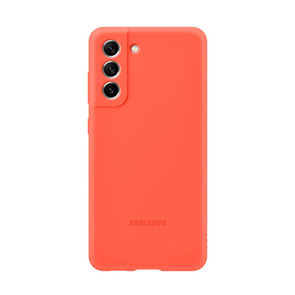 Чохол накладка Samsung G990 Galaxy S21 FE Silicone Cover Coral (EF-PG990TPEGRU)