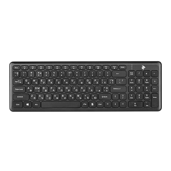 Клавіатура 2E KS230 Slim WL Black (2E-KS230WB)