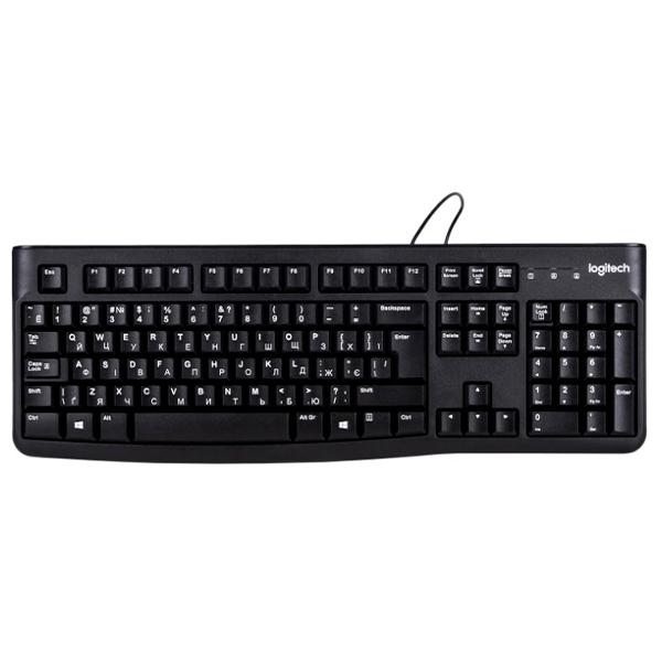 Клавіатура Logitech K120 (UKR OEM) (920-002643)