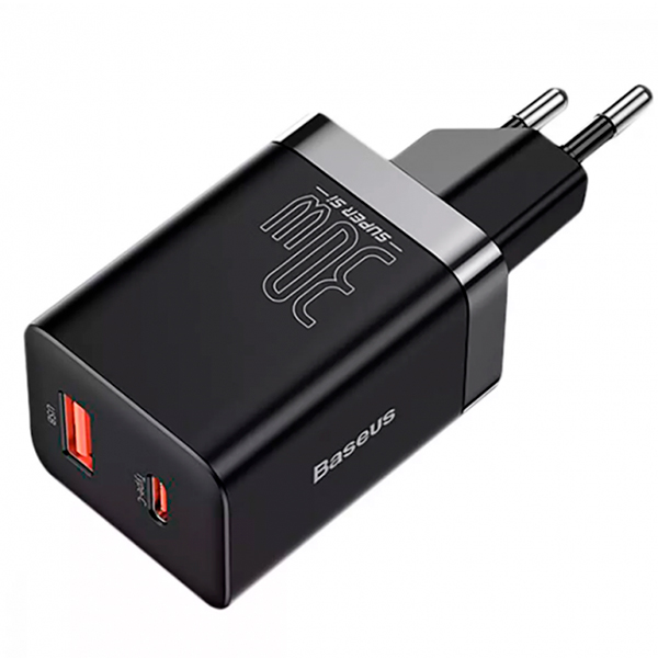 СЗУ Baseus Super Si Pro Quick Charger USB/Type-C 30W Black (CCSUPP-E01)