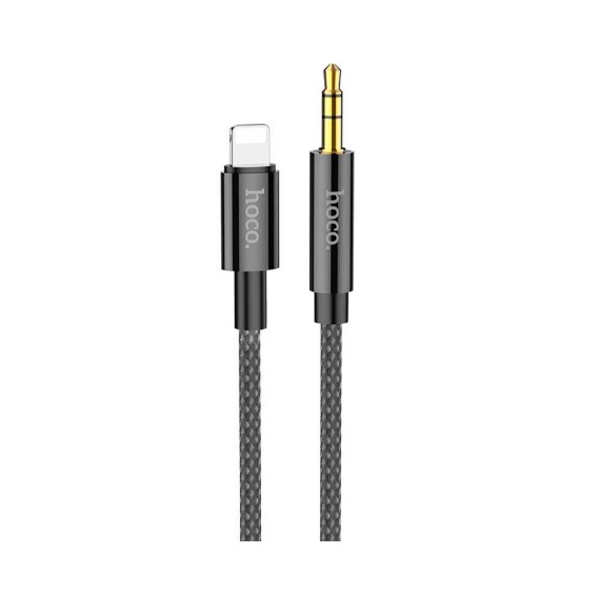 Аудио кабель 3.5 мм - Lightning Hoco UPA19 1M Black