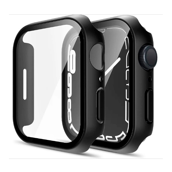 Захисне скло iLera All-in-one for Apple Watch Series 7 41 mm Black (ILAWAIO02) (тех.пак)