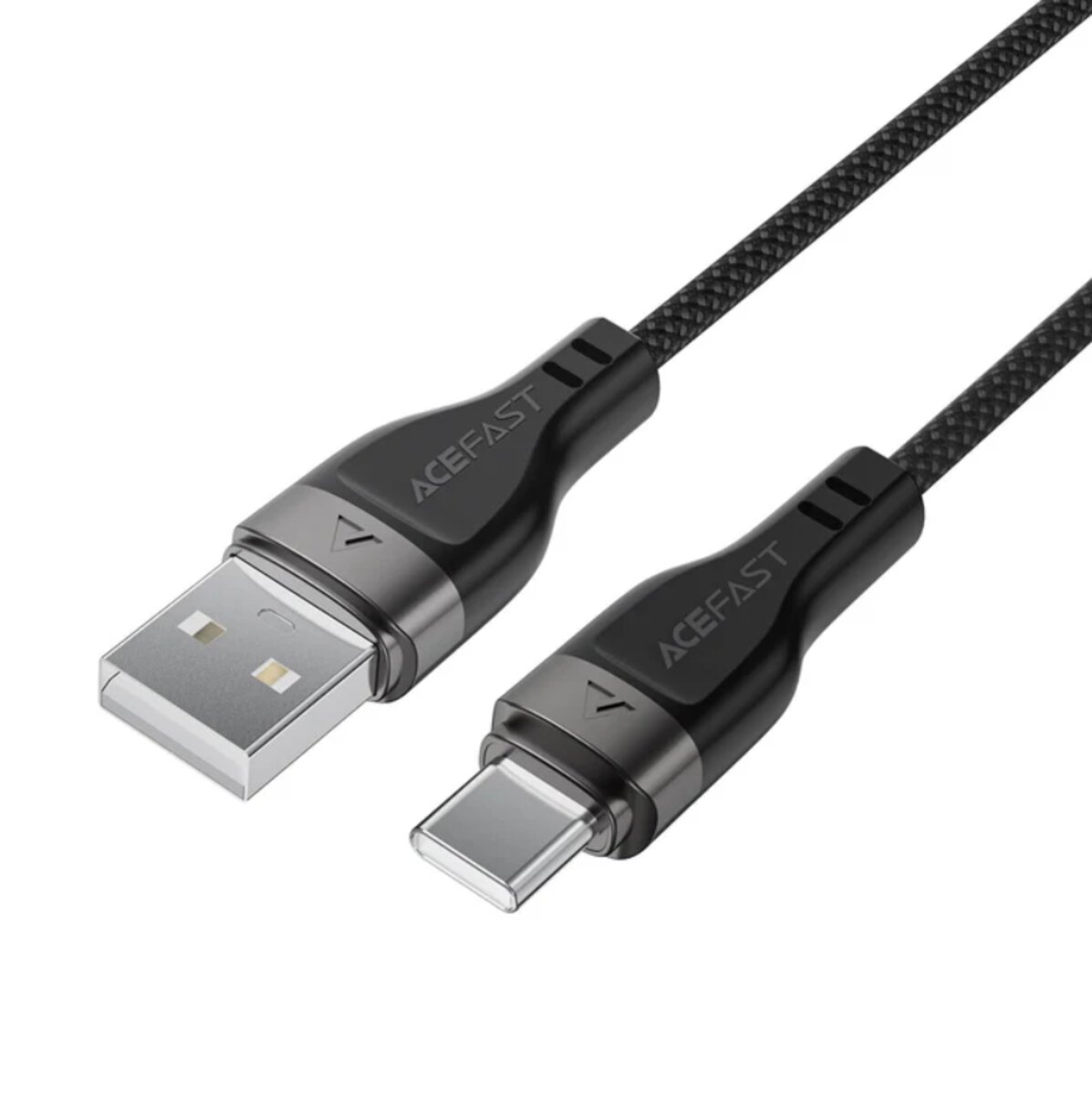 Кабель ACEFAST C11-04 USB to Type-C 3A, 1.2m, nylon + PVC, zinc connectors, Black