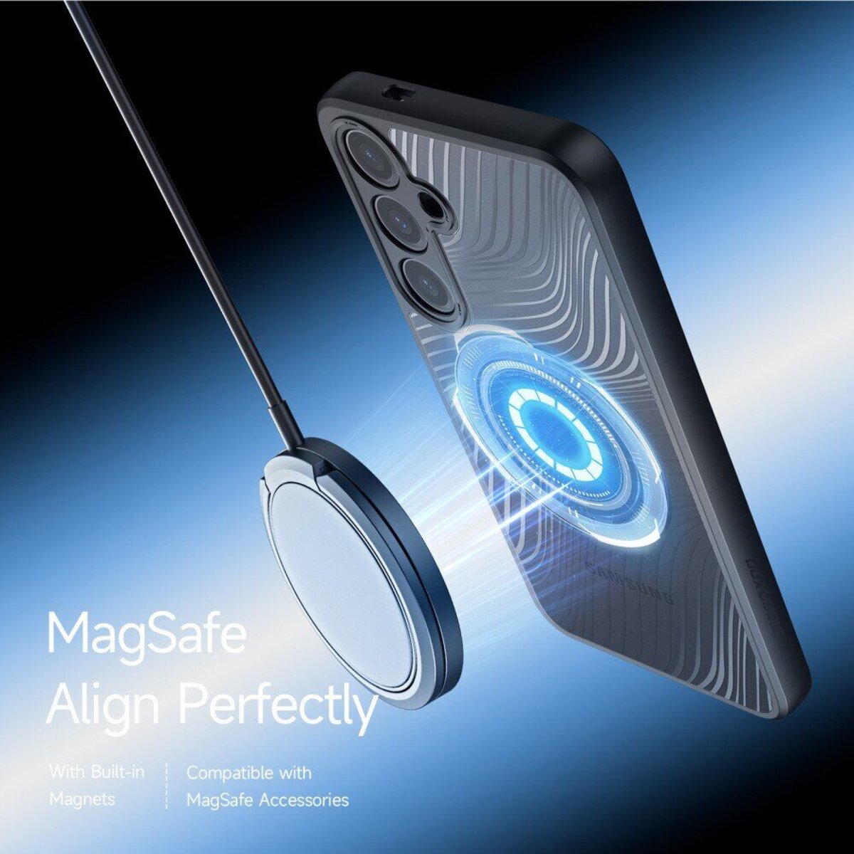 Чохол для смартфона DUX DUCIS Aimo MagSafe for Samsung S24 Plus Black