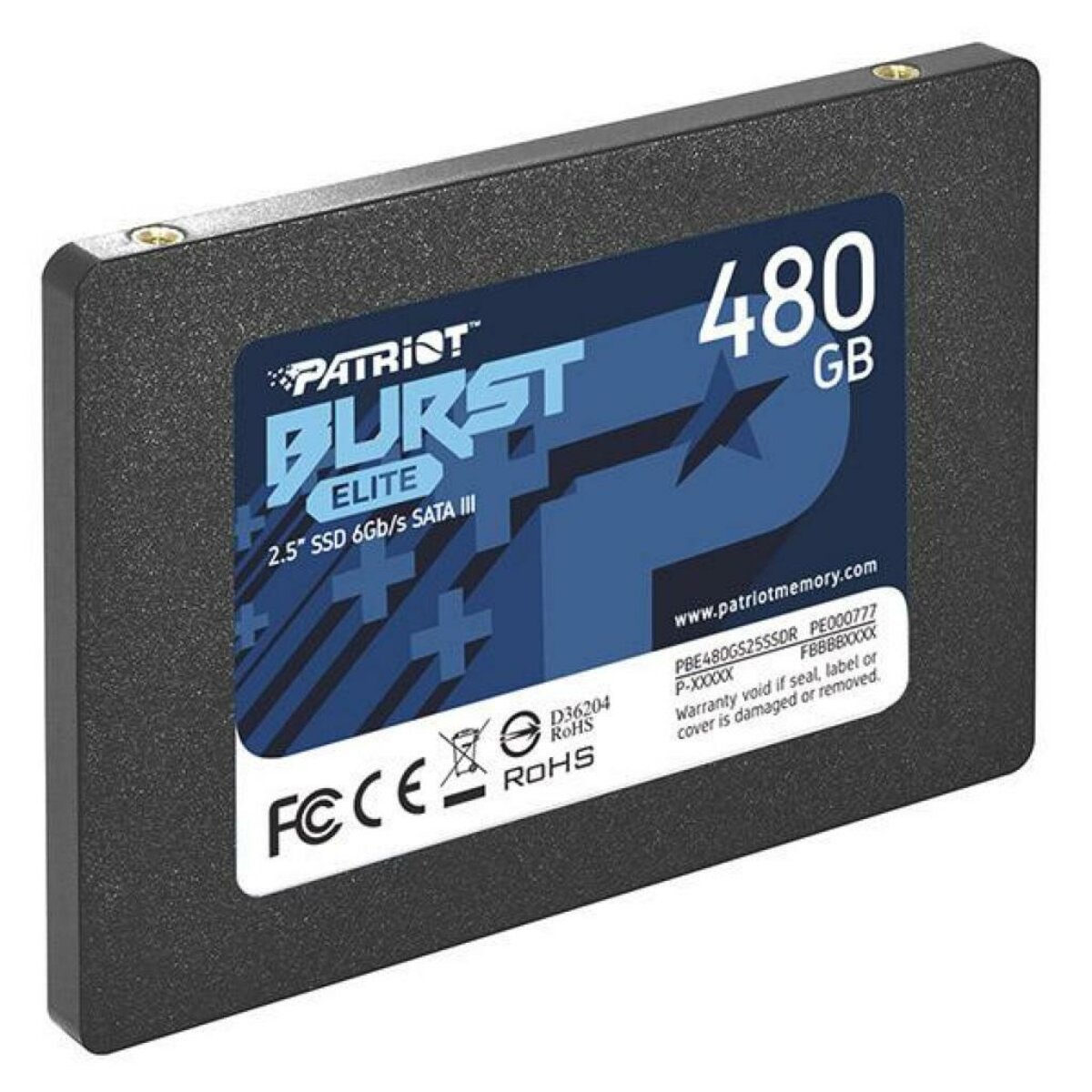 Накопичувач SSD Patriot Burst Elite 480GB 2.5" 7mm SATAIII TLC 3D