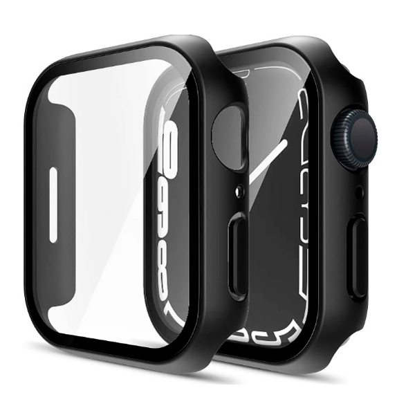 Захисне скло iLera All-in-one for Apple Watch Series 7 45 mm Black (ILAWAIO03) (тех.пак)