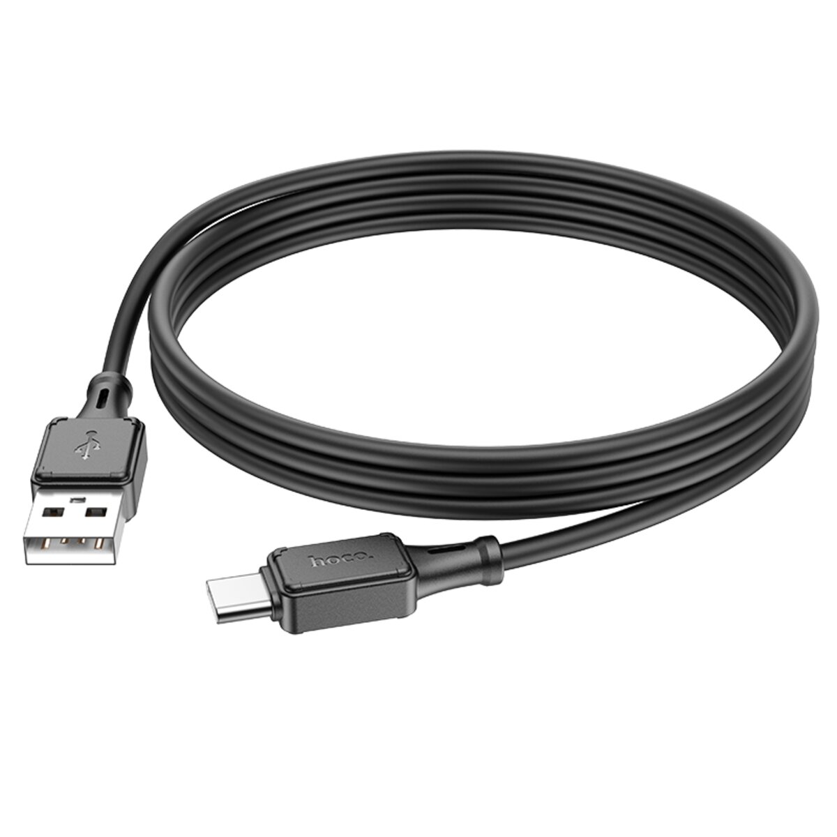 Кабель HOCO X101 Assistant silicone charging data cable Type-C Black