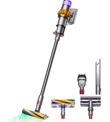 Пилосос 2в1 Dyson V15 Detect Absolute 2023 Yellow/Nickel (446986-01) UA