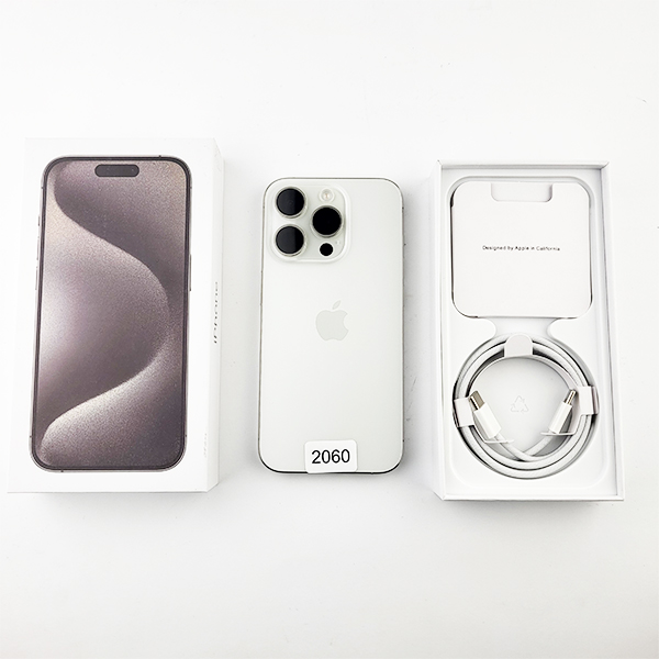 Apple iPhone 15 Pro 128GB White Titanium Б/У №2060 (стан 9/10)