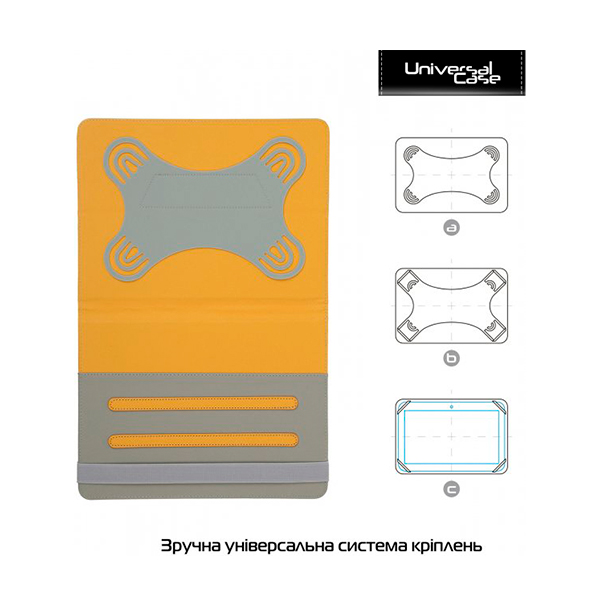 Сумка книжка универсальная для планшетов Armorstandart 9-10 дюймов Yellow