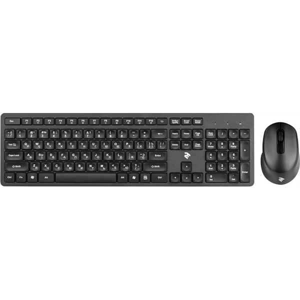 IT/kbrd Комплект клавиатура и мышь беспроводные 2E MK420 WL Black (2E-MK420WB)