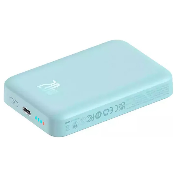 Зовнішній акумулятор Baseus Magnetic Mini Air 10000mAh 20W Blue (P10059001313-00)