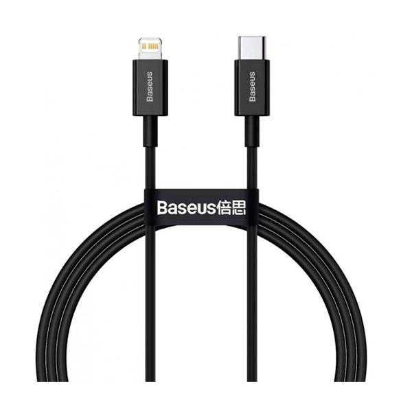 Кабель Baseus High Density Braided Type-C to Lightning PD 20W 1m Black (CATLGD-01)