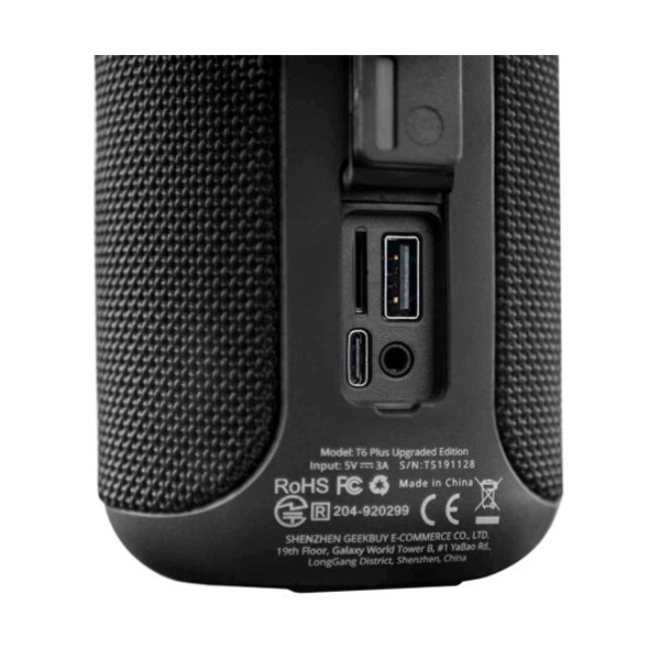 Портативная Bluetooth колонка Tronsmart Element T6 Plus Upgraded Edition Black