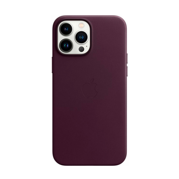 Чохол Apple iPhone 13 Pro Max Leather Case with MagSafe Dark Cherry (MM1M3)