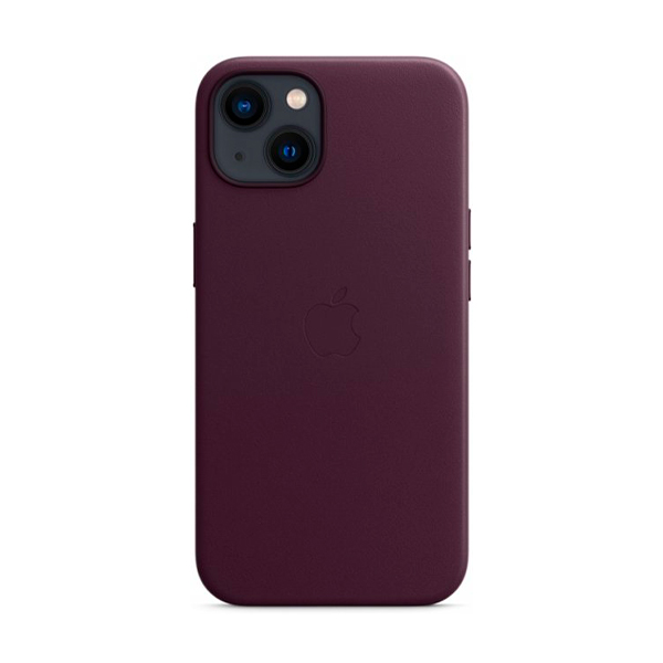 Чехол Apple iPhone 13/14 Leather Case with MagSafe Dark Cherry (MM143ZM/A)