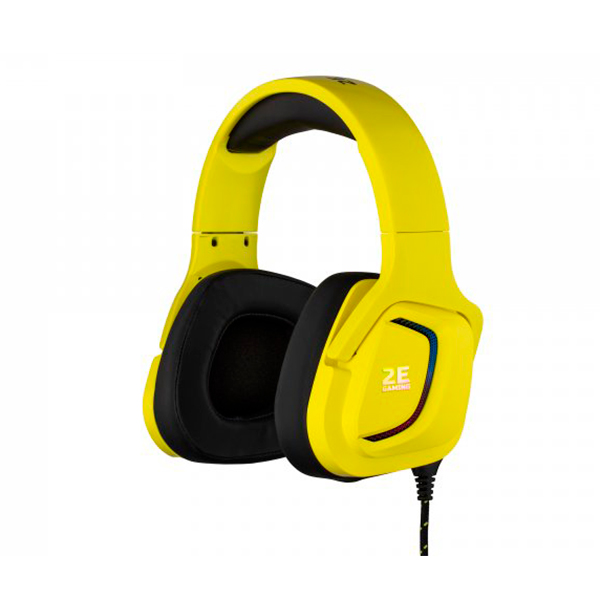 Навушники 2E HG340 RGB 3.5mm Yellow (2E-HG340YW)