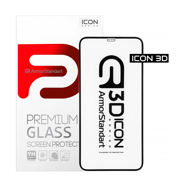 Защитное стекло для iPhone 12 Pro Max 6D Black Elite Nano Protection