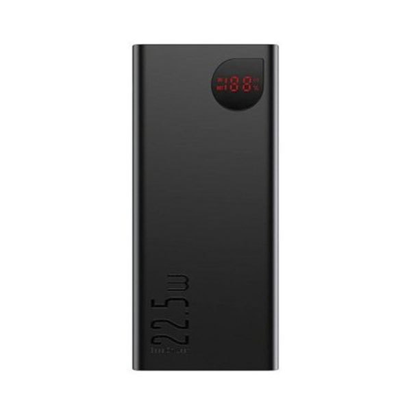 Зовнішній акумулятор Baseus Adaman Metal Digital Display 20000mAh 22.5W 2021 Editon Black (PPAD000101) + USB-лампа XO Y1